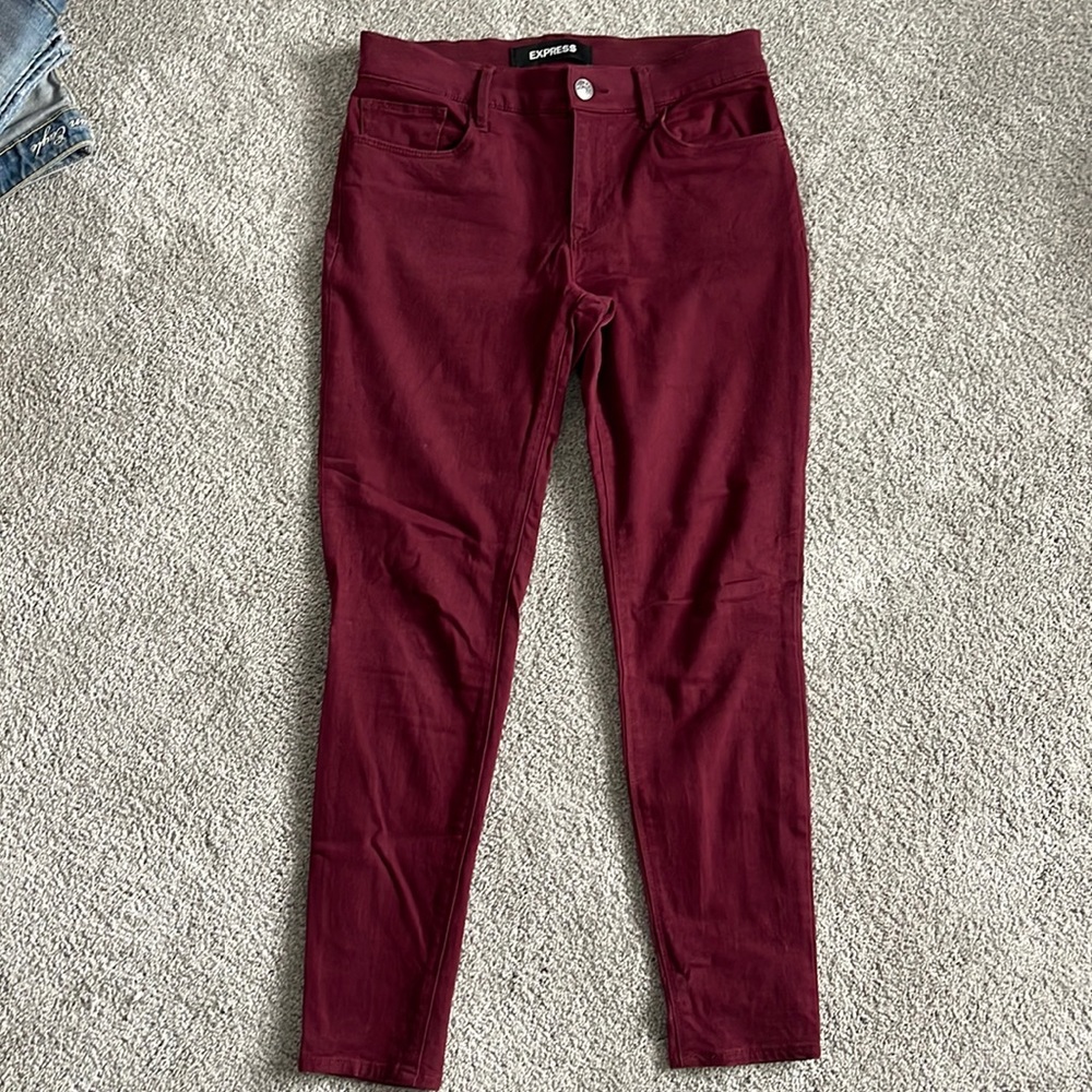 Express mid rise stretch skinny leggings